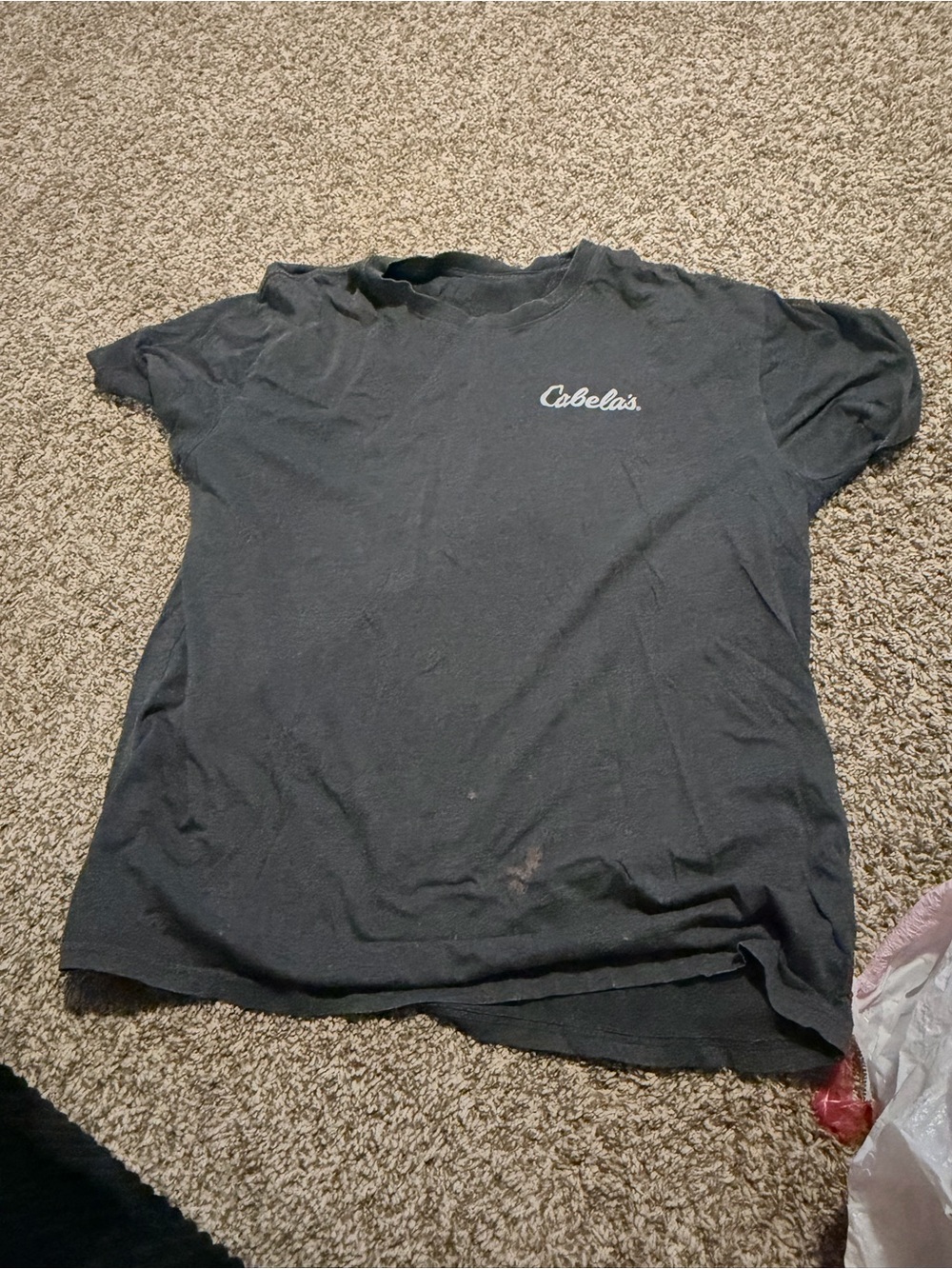 Cabela's Black Short Sleeve Logo Tee